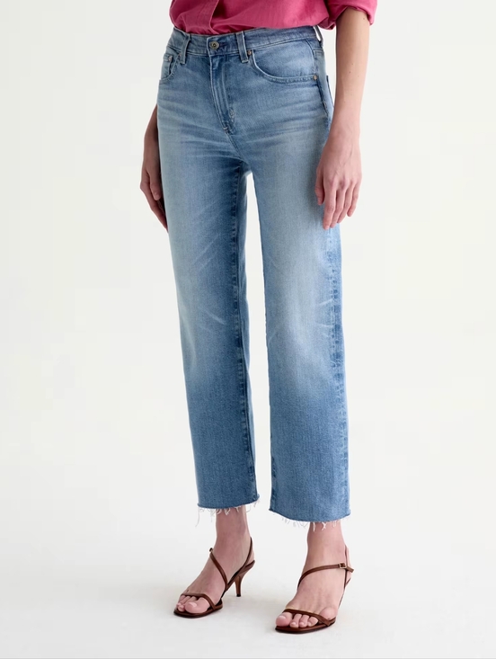 Ag Adriano Goldschmied Denim - Ag Adriano Goldschmied Brinley Crop Mid Rise Straight Jean Womens Size 32
